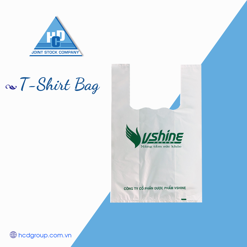 Túi siêu thị (T-shirt bags) được in màu