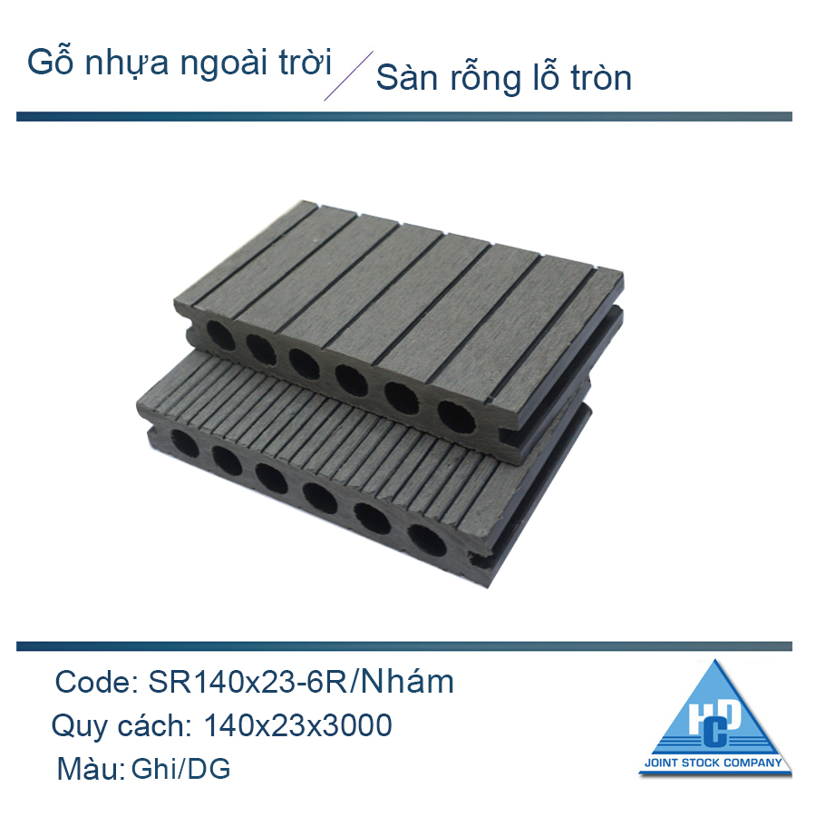 Sản rỗng lỗ tròn SR140x23-6R ghi nhám