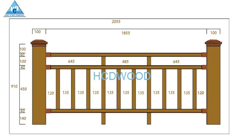 Hướng dẫn thi công hàng rào gỗ nhựa ngoài trời