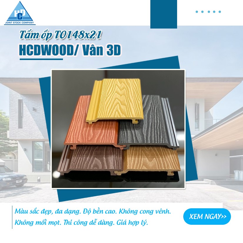 Ứng dụng độc đáo của tấm ốp gỗ nhựa ngoài trời HCDWOOD