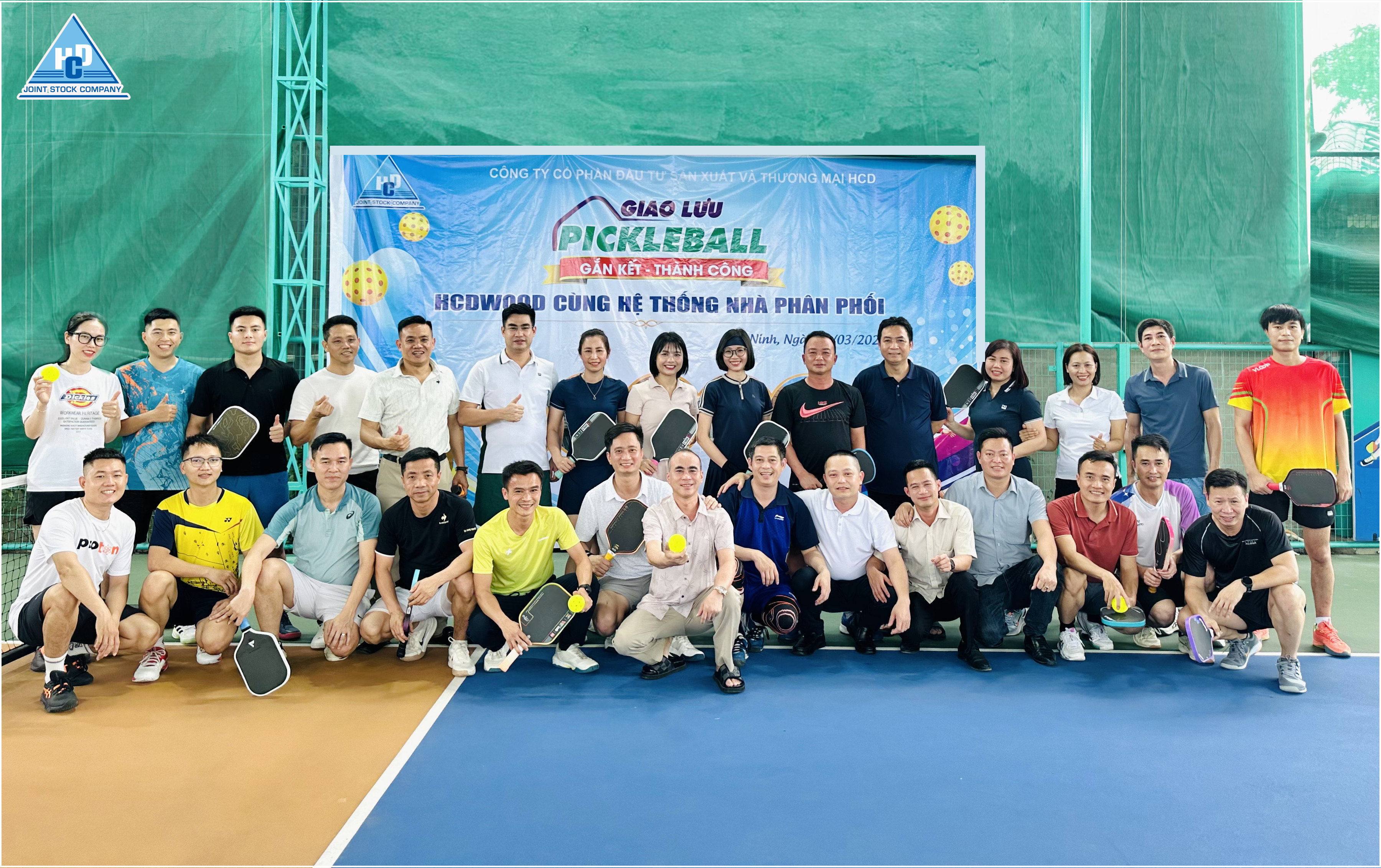 HCDWOOD TỔ CHỨC THÀNH CÔNG GIẢI GIAO LƯU PICKLEBALL CÙNG HỆ THỐNG NPP