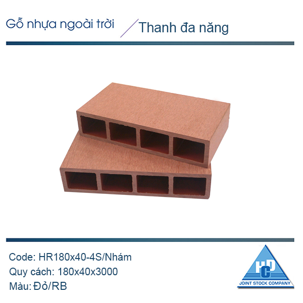 Thanh đa năng HR180x40-4S/ Đỏ nhám